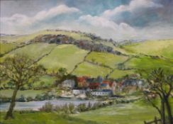 Katherine McGregor oil on board 'Palnack