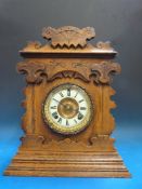 A two-train c1880 Ansonia shelf clock wi