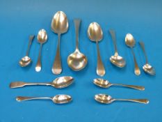 A quantity of hallmarked silver, mainly
