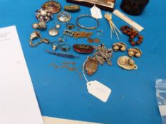 A quantity of costume jewellery includin