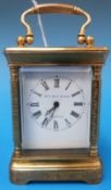 A small French carriage timepiece, Ellio