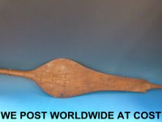 A late 19th/early 20thC tribal paddle