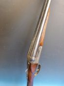 A Zamacola 20 bore side by side double barrelled shotgun, 28 inch barrels, serial number 11076.
