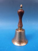 A brass bell dated 1903 and 1901 relating to the Royal and Sportsman Hotel Carnarvon, Yacht