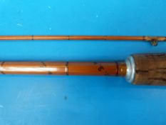A split cane trout fishing rod 