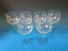 36 Ritzenhoff Crystal Bombay Sapphire wine glasses new in boxes