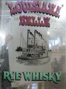 Two Louisiana Belle 1870 Rye Whisky advertising mirrors (overall size 86 x 61cm)