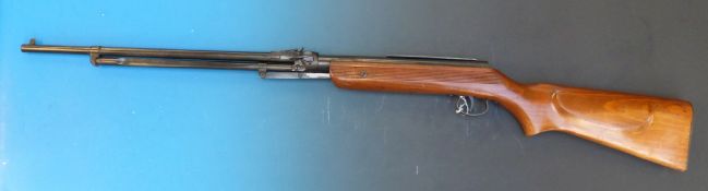 A Relum .22 under lever air rifle, serial number 11687