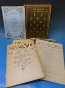 The Pageant 1897 with pre-Raphaelite illustrations, in fine tooled leather and gilt binding,