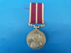 A Machine Gun Corps Meritorious Service medal awarded to 24764 Sjt H Garside, 49MGC