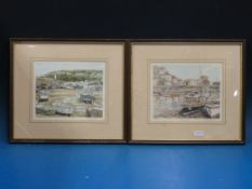 A collection of signed limited edition prints of Cornish scenes