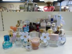 A collection of perfume bottles