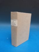 William Martin, 'The Christian Philosopher', London, Hamilton, Adams (1932). Grey boards