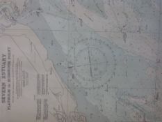 Eight mainly Bristol Channel nautical charts