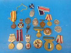 A collection  of various medals to include a Napoleonic example, a WW2 Special Constabulary and a
