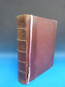 Leech's Pictures of Life and Characters, quarter leather, raised spine (1886)