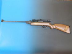 An ASI Rangemaster .22 air rifle SN165771 and ASI 4 X 20 scope