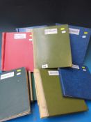 Ten albums of Great Britain and Colonial stamps