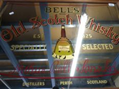 A Bell's Scotch Whisky advertising mirror (44 x 80cm)