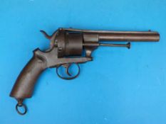 A 12mm pinfire service six shot revolver c1860 serial number 22471