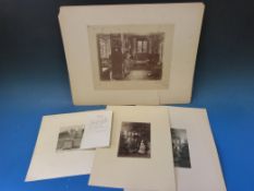 Alma-Tadema etching and a letter addressed to Mrs. Holland; photograph by Anna Alma-Tadema,