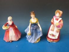 Three Royal Doulton figurines 