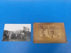 William Holman Hunt (Pre-Raphaelite painter). Two group photographs, one dated 1888