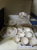 A Royal Doulton in 'Orchids' pattern dinner service