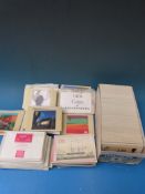 A large quantity of PHQ cards