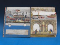 A 19thC perspective view of the Thames and the Thames Tunnel (of Brunel interest)