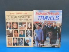 'Travels' by Edward Heath, former Prime Minister, signed by Heath on front free end paper together