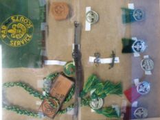 Two framed collections of Bristol Scouting ephemera including War Service