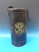 An HMS Victory Bicentenary leather shell carrier/umbrella stand