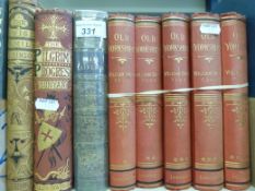 George Cruickshank Illustrated Frank Fairlegh 1850, Old Yorkshire 1881 (5 vols). Swiss Family