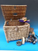 A collection of coarse and trout fishing rods and reels including a Hardy Gem, Mitchell reels,