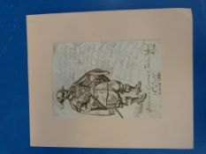 Henry Stacy Marks (1829-1898) Pen & ink drawing of costume design from a sketch-book titled