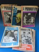 A quantity of Private Eye magazines circa late 1970's and early 80's