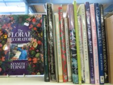 A selection of books on flower arranging and indoor gardening