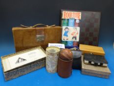 A quantity of various games including chess sets, playing cards, vintage 'Boobtube Race' game in a