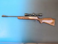 A BSA Supersport .22 air rifle, serial number 514916 with SMK 4 x 40 scope