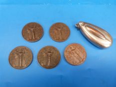 Five Territorial Army Rifle Association medals, various dates and recipients, together with a