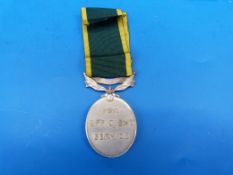 An Efficient Service Medal (India) to Cpl D Nelson 2-B.B & C. I RYB AFI
