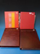 Four albums of GB presentation packs