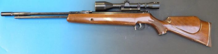 A Webley Eclipse .22 air rifle 849477 with Hunter 6 x 45 scope