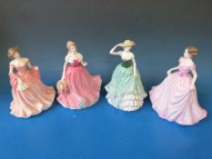 Four Royal Doulton figurines 
