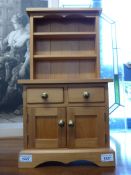 A small pine dresser/display stand (57cm tall)