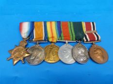 A WW1 / WW2 medal group awarded to 317047 Gunner Charles William Smith RA of the Kent Royal