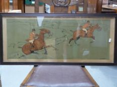 Four Dorothy Hardy hunting prints