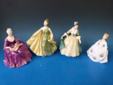 Four Royal Doulton figurines 