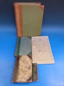 A Robinson Crusoe half leather 1864 road map of the Gold Coast (Africa) 1938, Novum Testamentum